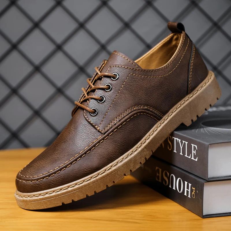Microfiber Lace Up Men's Sport Shoes Trendy Solid Color Business Men's Causal Shoes All Season Office Work Men's Dress Shoes
Microfiber Lace Up Men's Sport Shoes Trendy Solid Color Business Men's Causal Shoes All Season Office Work Men's Dress Shoes