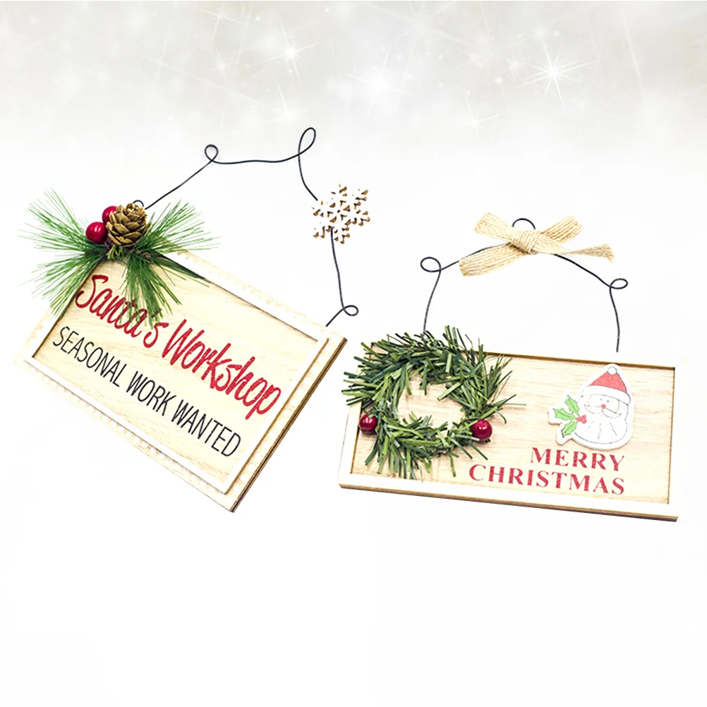 2pcs Ornament Painting Wreath Craft Hanging Decoration Door Ornament Square Pendant for Christmas
2pcs Ornament Painting Wreath Craft Hanging Decoration Door Ornament Square Pendant for Christmas