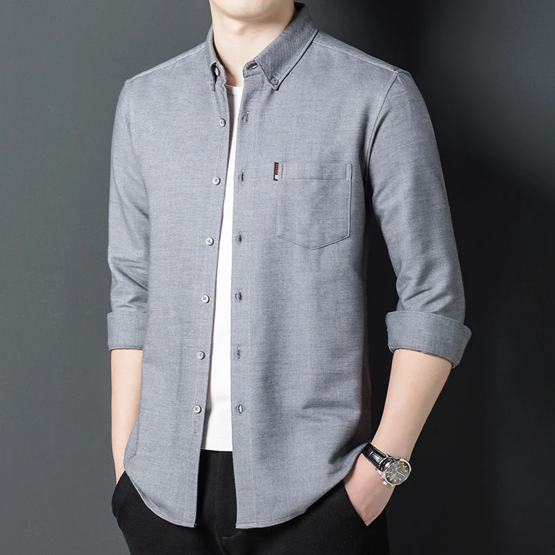 Men's Long-Sleeved Shirt Spring and Autumn New Loose Casual Trend Business High-End Pure Cotton Shirt Men
Men's Long-Sleeved Shirt Spring and Autumn New Loose Casual Trend Business High-End Pure Cotton Shirt Men