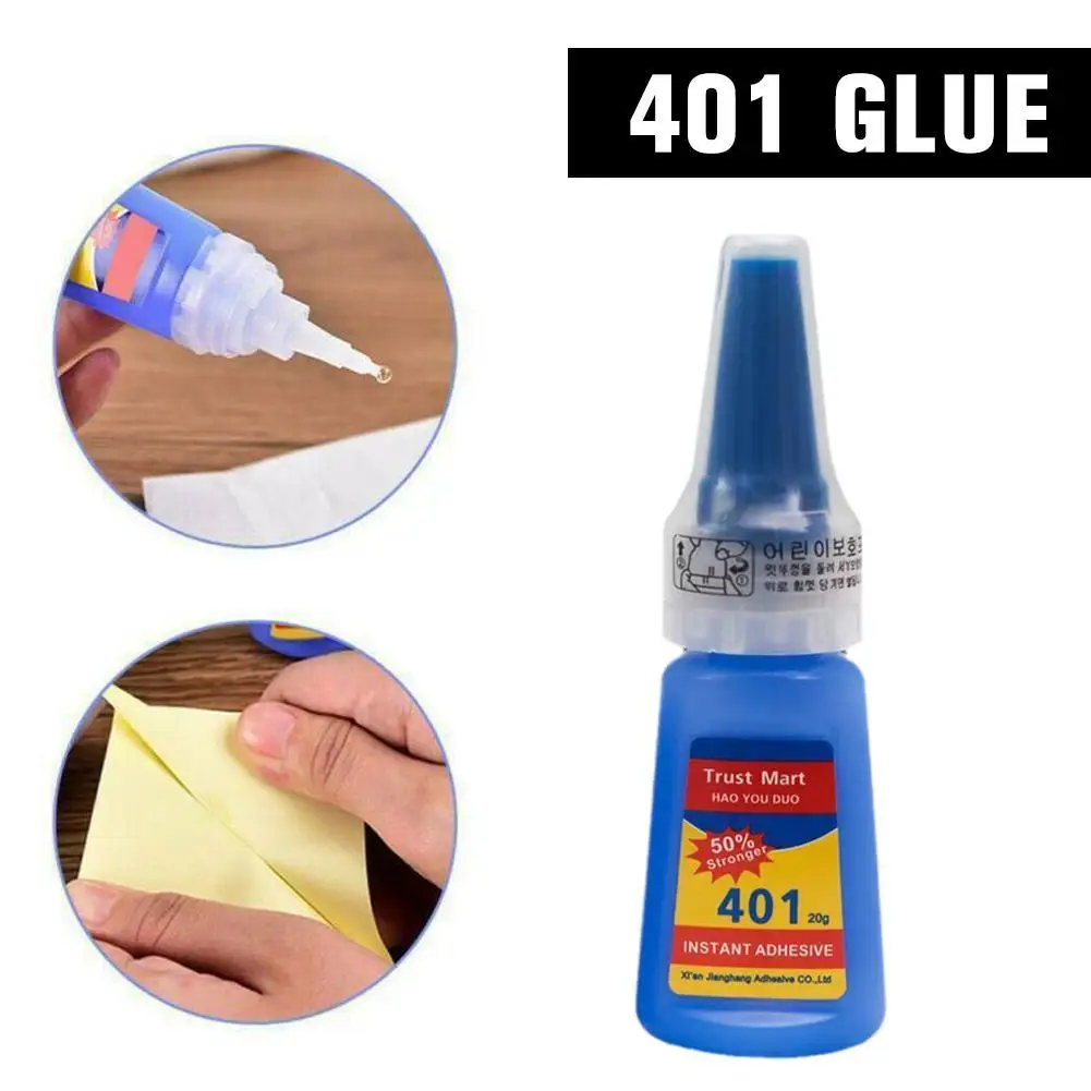 401 Glue Instant Fast Adhesive 20ML Bottle Stronger Super Glue Multi-Purpose Fix HOT Super Strong Liquid Colorless Adhesive Glue
401 Glue Instant Fast Adhesive 20ML Bottle Stronger Super Glue Multi-Purpose Fix HOT Super Strong Liquid Colorless Adhesive Glue
