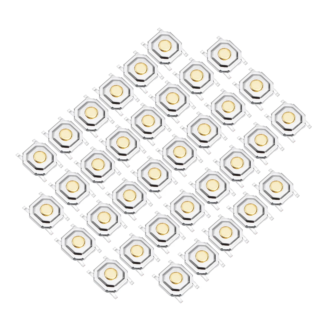 

5/10/30/35PCS 5x5x1.5mm Momentary Panel PCB Surface Mounted Devices SMT Mount 4 Pins Push Button SPST Tactile Tact Switch