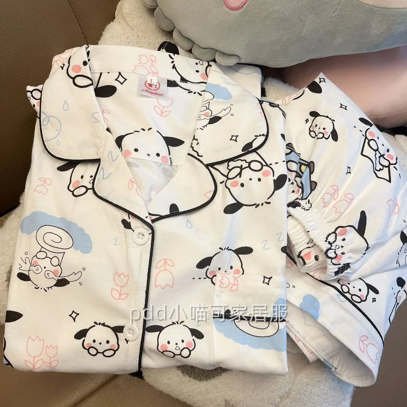 Kawaii полако пижамы женские летние Мультяшные в стиле ins простые универсальные шорты с коротким рукавом Одежда для общежития домашний комплект одежды
Kawaii полако пижамы женские летние Мультяшные в стиле ins простые универсальные шорты с коротким рукавом Одежда для общежития домашний комплект одежды