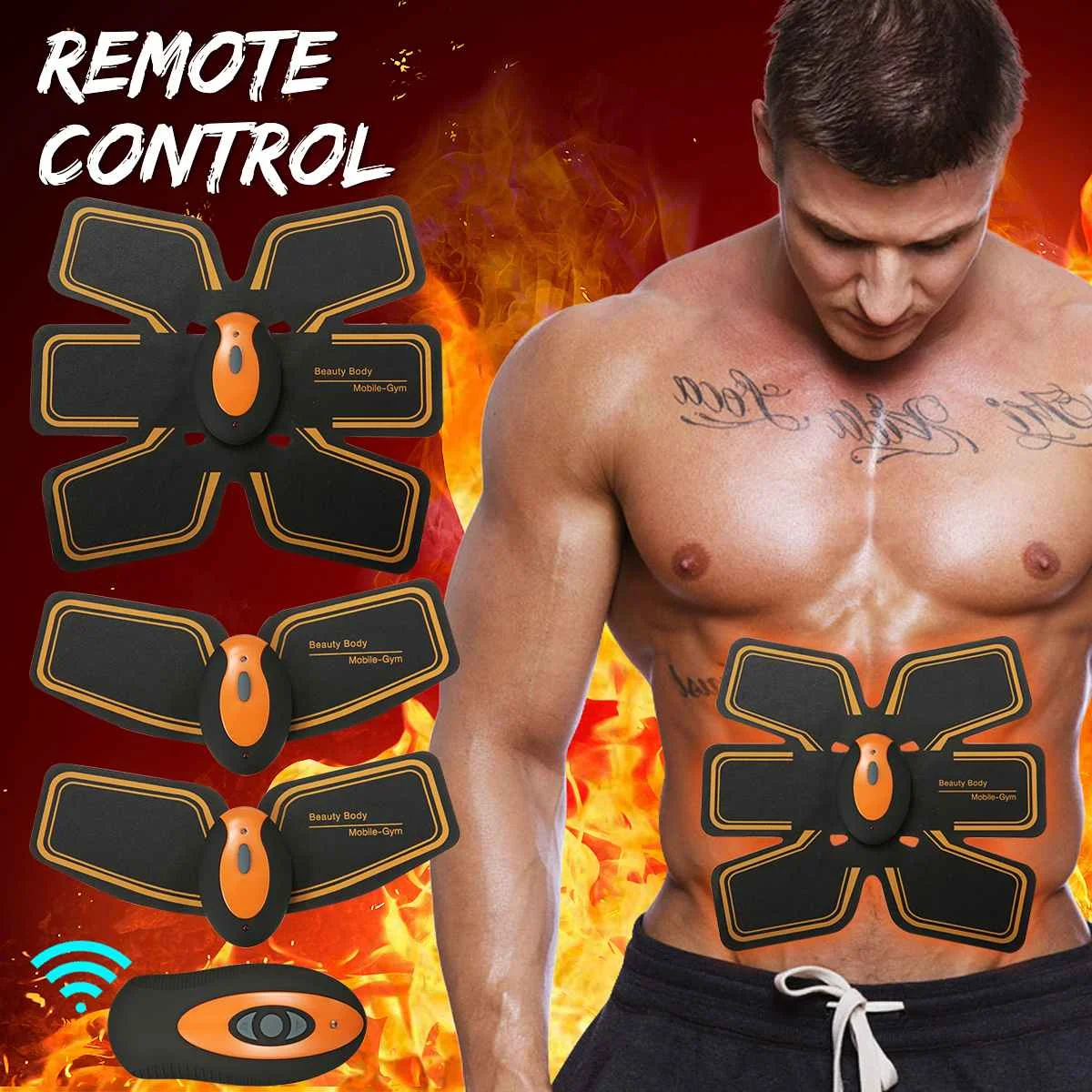 EMS Electric Muscle Stimulator Fitness Massage Abdominal Trainer Toner Body Slimming Massager Home Gym Equiment
EMS Electric Muscle Stimulator Fitness Massage Abdominal Trainer Toner Body Slimming Massager Home Gym Equiment