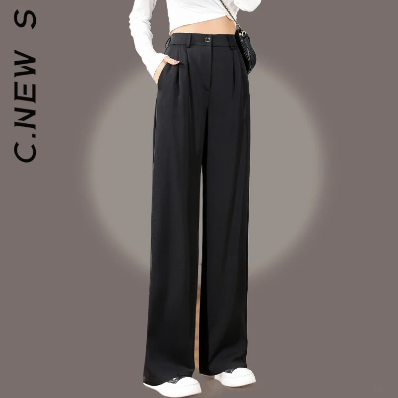 C.New S Trousers Women Fashion Pants Slim Harajuku Pant Wide Leg Baggy For Women Korean Bottoms Leg Soft Female Trousers Female
C.New S Trousers Women Fashion Pants Slim Harajuku Pant Wide Leg Baggy For Women Korean Bottoms Leg Soft Female Trousers Female