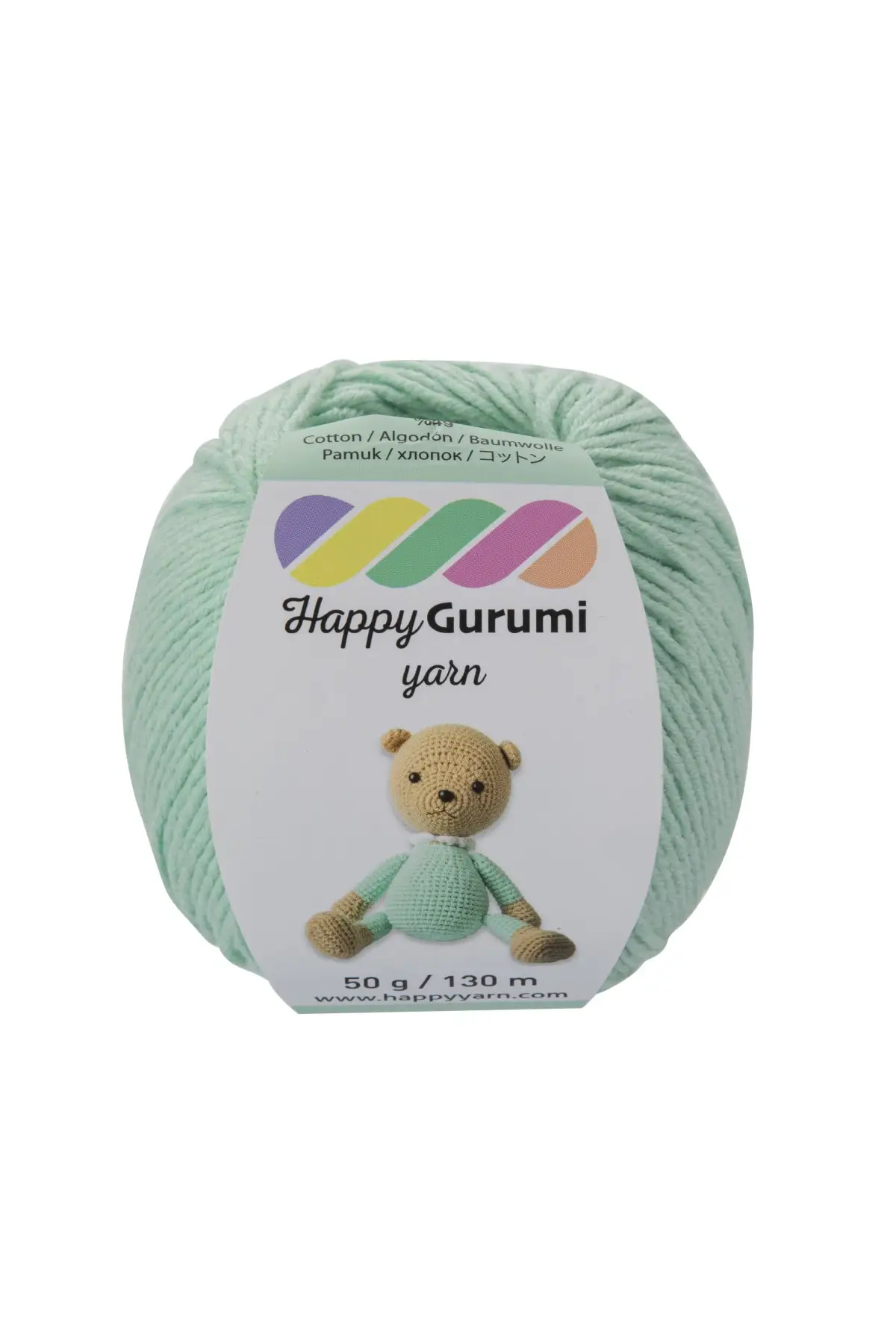 Happy Gurumi K507 Mint Amigurumi knitting rope 50gr 130m cotton & acrylic 50 - 99 g green pipi hobby supplies
Happy Gurumi K507 Mint Amigurumi knitting rope 50gr 130m cotton & acrylic 50 - 99 g green pipi hobby supplies