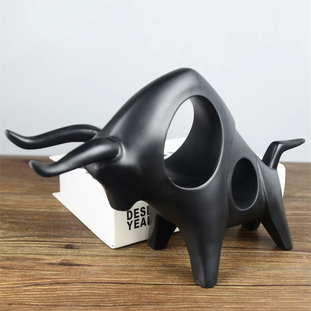 

Украшение дома декоративные статуи бык Ремесло Скульптура Счастливое животное украшение стола аксессуары для гостиной статуя быка из смолы