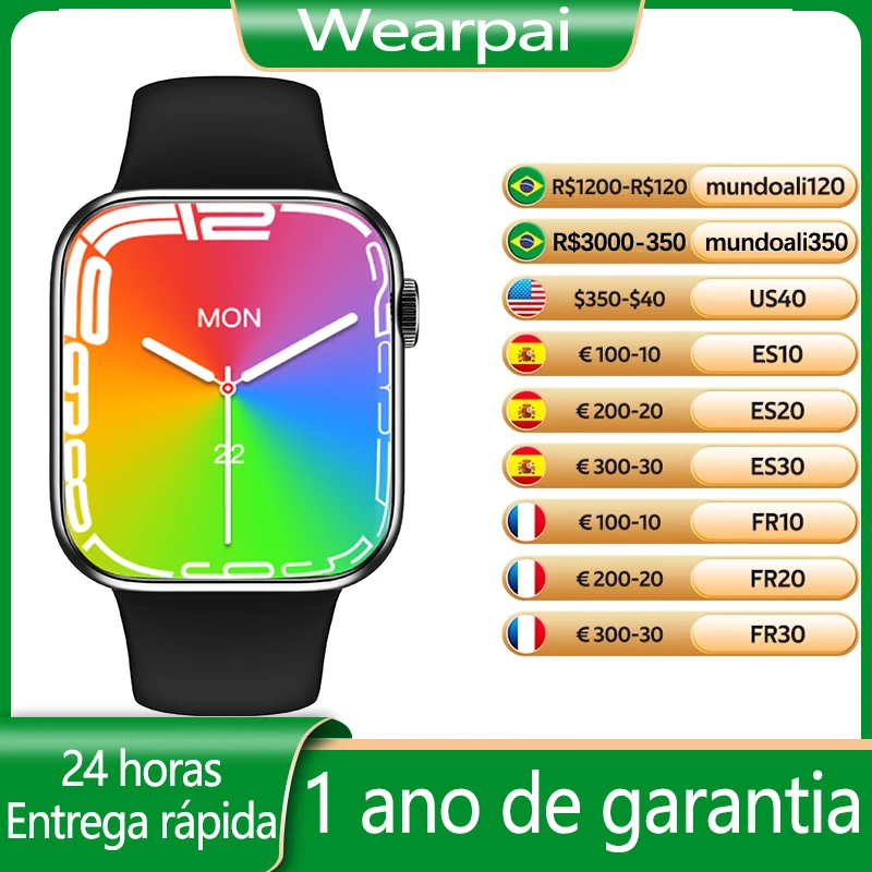 Wearpai HW7 MAX Smartwatch Digital Smart Watch Men With NFC Bluetooth Call pk X7 RS4 Plus IWO 14 W46 for xiaomi huawei IOS phone
Wearpai HW7 MAX Smartwatch Digital Smart Watch Men With NFC Bluetooth Call pk X7 RS4 Plus IWO 14 W46 for xiaomi huawei IOS phone