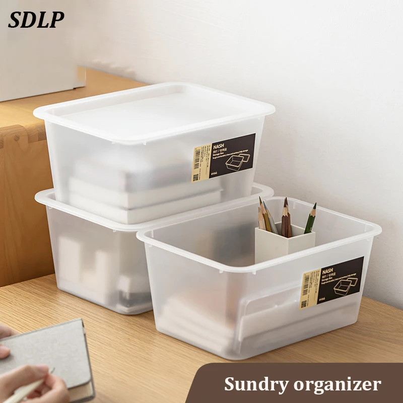 HouseHold Large -Capacity Debris Storage Box Stationry Organizers Desktop Arrangement, 12L Finishing Kitchen Bedroom
HouseHold Large -Capacity Debris Storage Box Stationry Organizers Desktop Arrangement, 12L Finishing Kitchen Bedroom