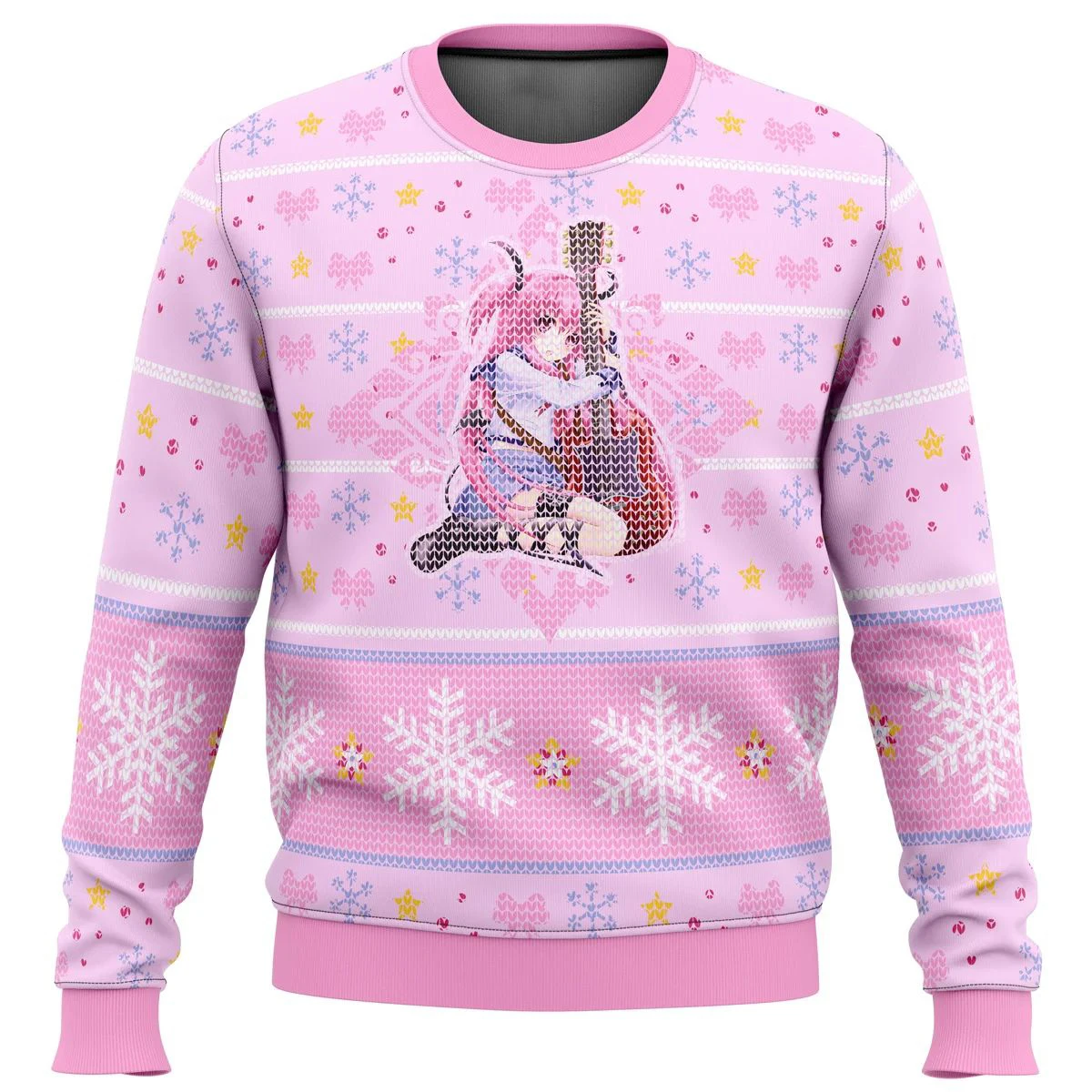 

Angel Beats Yui Loves Guitar Ugly Christmas Sweater Christmas Sweater gift Santa Claus pullover men 3D Sweatshirt and top autumn