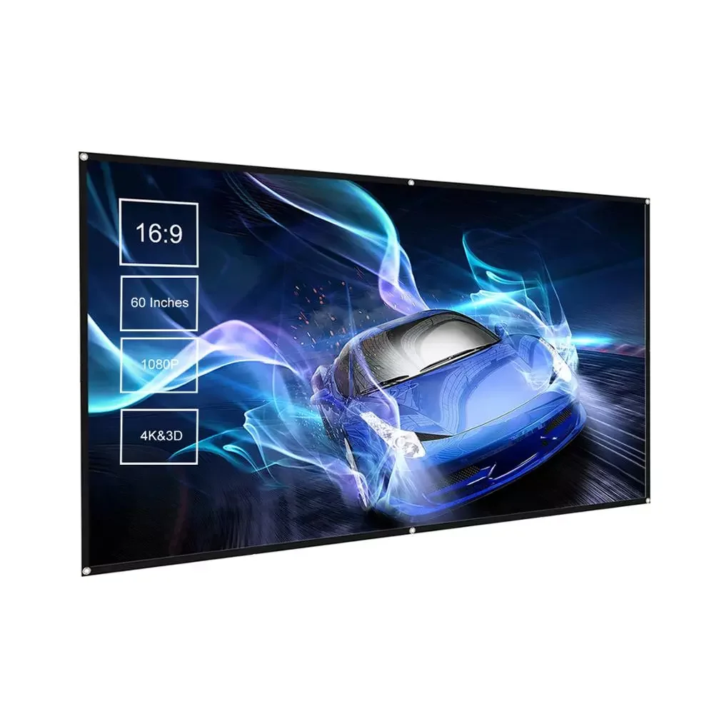 16:9 High Brightness Reflective Projector Screen 150 inches Portable Projection Screen Indoor Outdoor Home Office Movies Screen
16:9 High Brightness Reflective Projector Screen 150 inches Portable Projection Screen Indoor Outdoor Home Office Movies Screen