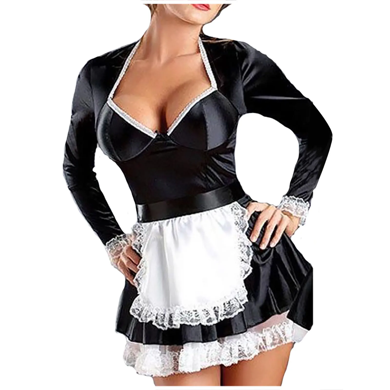 2023 эротическое бельё sexy lingerie сексуальное бель Ladies Lingerie Sexy Temptation Maid Cosplay One-Piece Uniform Set
2023 эротическое бельё sexy lingerie сексуальное бель Ladies Lingerie Sexy Temptation Maid Cosplay One-Piece Uniform Set