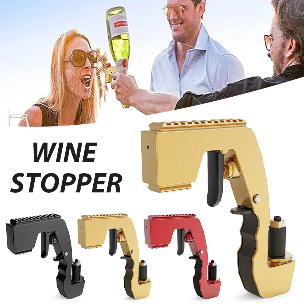 

Champagne Gun Wine Sprayer Pistol Beer Bottle Durable Spray Gun ABS Plastic Version stopper Ejector Pop it Kitchen Bar Tools