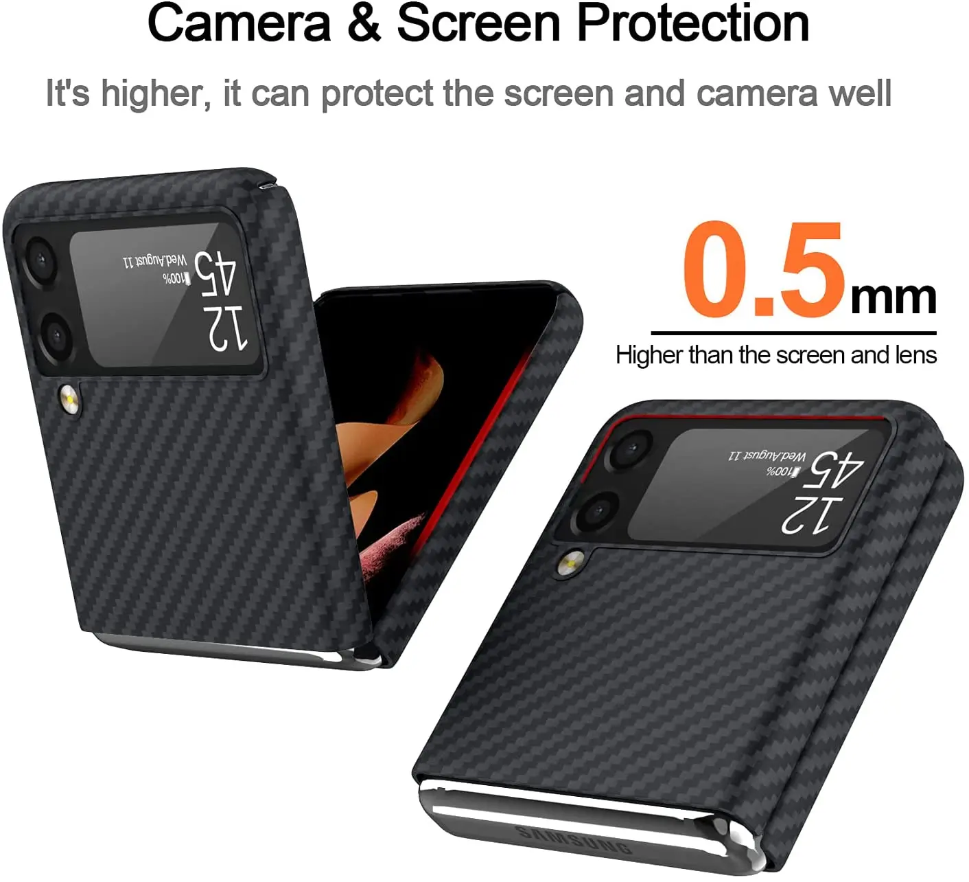 100% Real Genuine Carbon Fiber Case For Samsung Galaxy Z Flip 4 3 Case Ultra Thin Slim Aramid Matte Lightweigh Hard Back Cover
100% Real Genuine Carbon Fiber Case For Samsung Galaxy Z Flip 4 3 Case Ultra Thin Slim Aramid Matte Lightweigh Hard Back Cover
