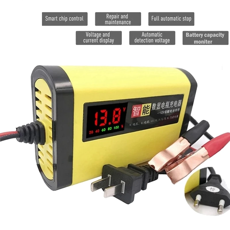 12V 2A Car Auto Battery Charger LED Display 220V 110V EU US Smart Automotive Truck Motorcycle Car Charger For 12V 12AH 14AH 20AH
12V 2A Car Auto Battery Charger LED Display 220V 110V EU US Smart Automotive Truck Motorcycle Car Charger For 12V 12AH 14AH 20AH
