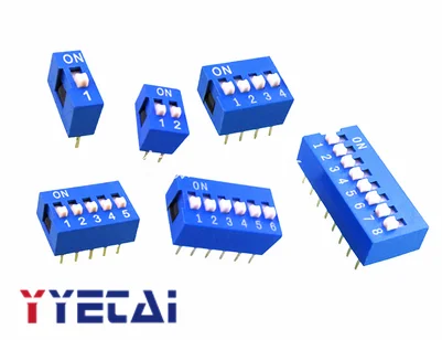 YYT 2.54mm red/blue dial switch 1P/2P/3P/4P/5P/6P/8P/10P position straight plug flat dial
YYT 2.54mm red/blue dial switch 1P/2P/3P/4P/5P/6P/8P/10P position straight plug flat dial