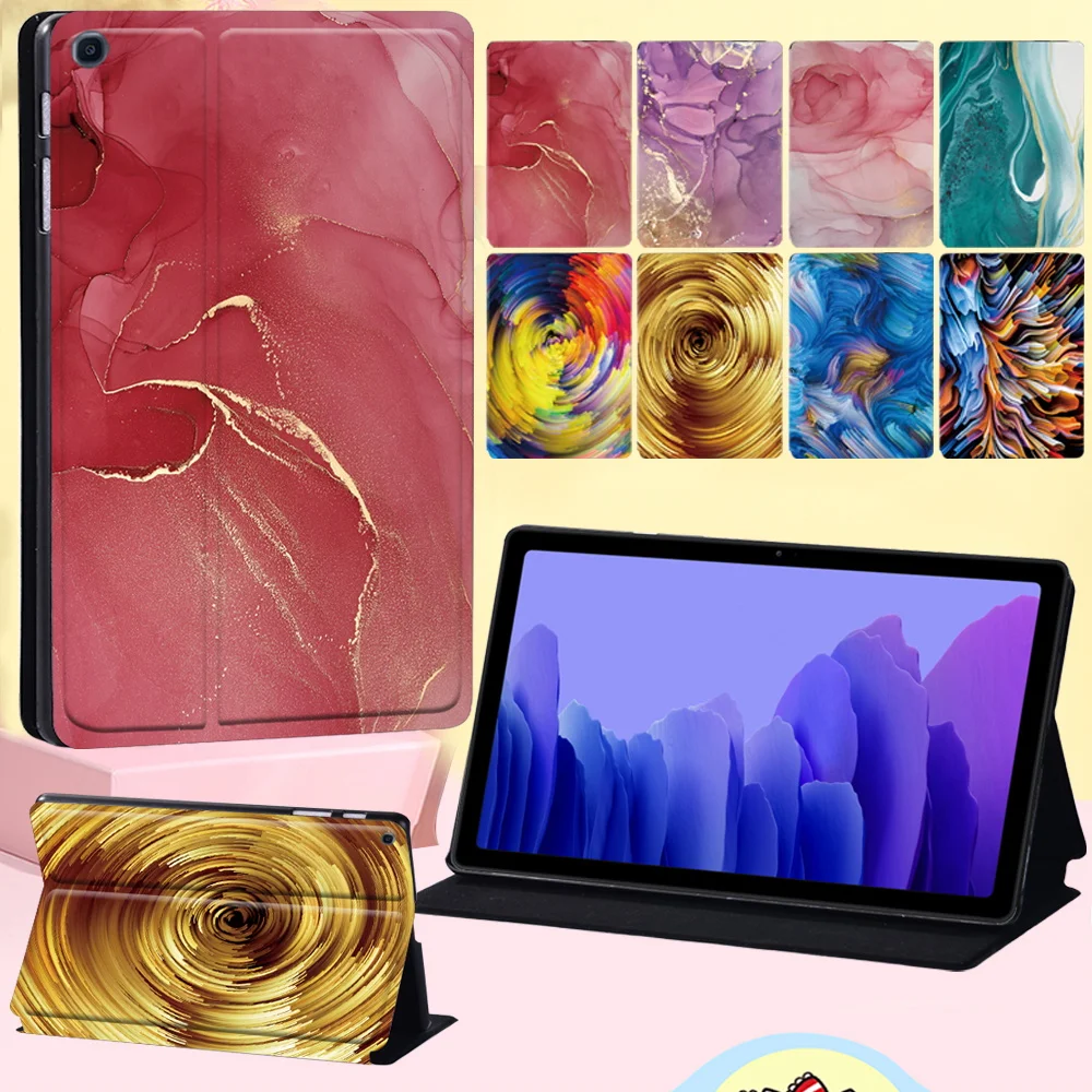 Tablet Case for Samsung Galaxy Tab A8 10.5 2022 X200 X205/A7 10.4 2020 T500 T505 Watercolor Shell Leather Stand Flip Cover + Pen 
Tablet Case for Samsung Galaxy Tab A8 10.5 2022 X200 X205/A7 10.4 2020 T500 T505 Watercolor Shell Leather Stand Flip Cover + Pen