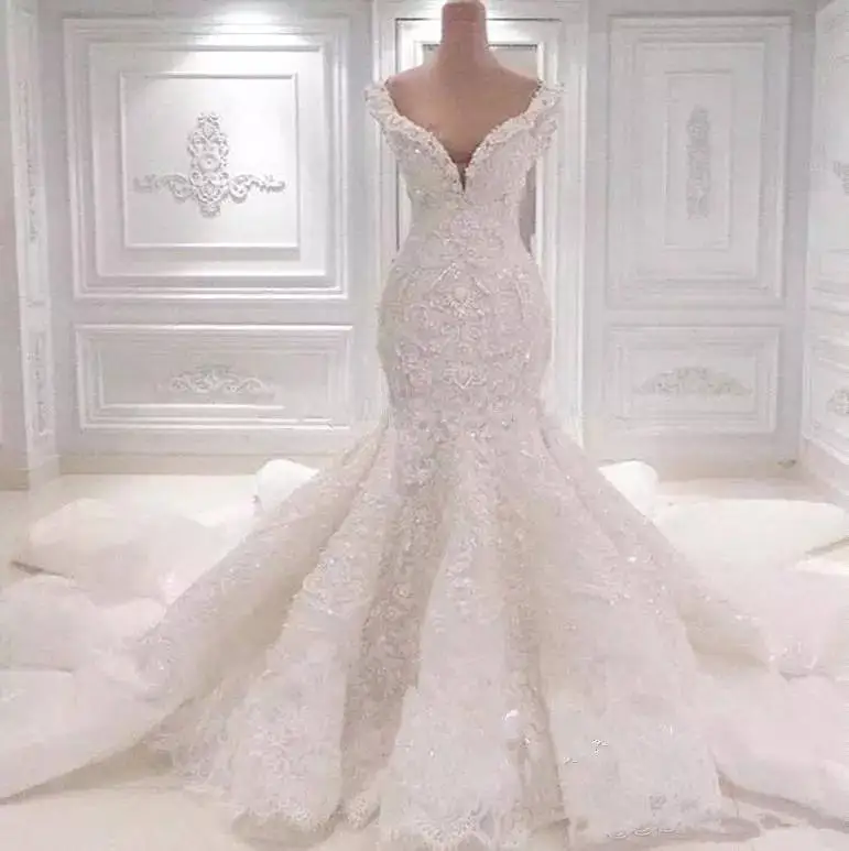 V-neck Wedding Gowns Mermaid Dresses 2024 Bridal African Dubai Luxury
V-neck Wedding Gowns Mermaid Dresses 2024 Bridal African Dubai Luxury