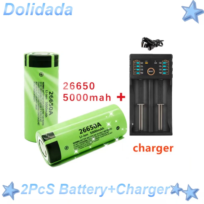 Оригинальная литий-ионная аккумуляторная батарея 26650A 5000 мАч 3,7 в для фотовспышки, электроинструменты, однополярный двигатель, инвертор с зарядным устройством 
Оригинальная литий-ионная аккумуляторная батарея 26650A 5000 мАч 3,7 в для фотовспышки, электроинструменты, однополярный двигатель, инвертор с зарядным устройством