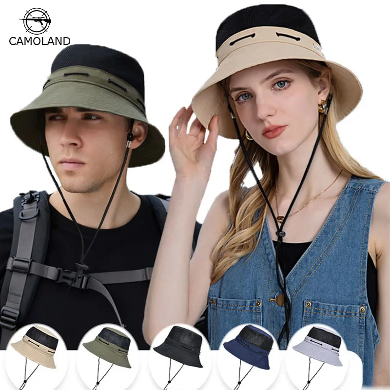 CAMOLAND Summer Fisherman Hat for Men's outdoor Mountaineering Bucket Hat Women's Summer Sun Visor Hat Breathable Sun Helmet 
CAMOLAND Summer Fisherman Hat for Men's outdoor Mountaineering Bucket Hat Women's Summer Sun Visor Hat Breathable Sun Helmet