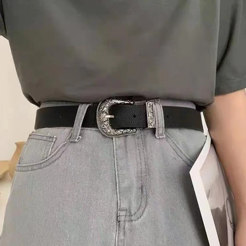 Retro Carved Pin Buckle Women Belt Fashion Solid Color PU Leather Lady Female Waist Belts Wild Jeans Dress Decor Waistband Strap
Retro Carved Pin Buckle Women Belt Fashion Solid Color PU Leather Lady Female Waist Belts Wild Jeans Dress Decor Waistband Strap