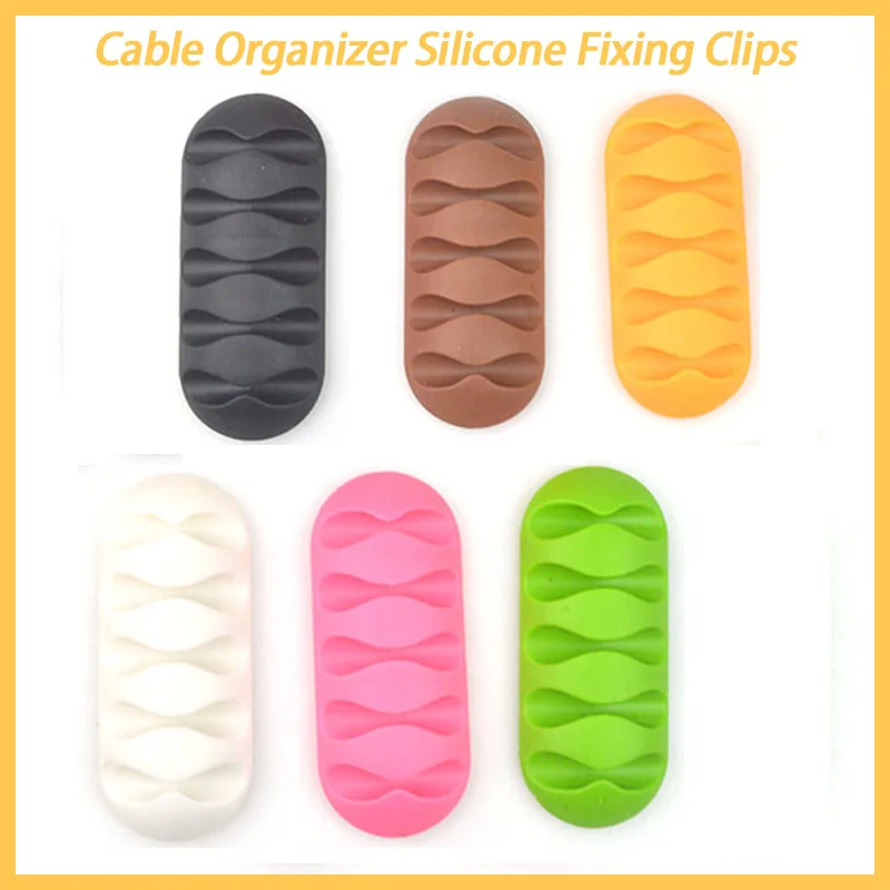 5 Clips 1 Pcs Desktop Cable Organizer Winder Silicone Fixing Clips Cable Management For Charger/Data Cable Accessories & Parts
5 Clips 1 Pcs Desktop Cable Organizer Winder Silicone Fixing Clips Cable Management For Charger/Data Cable Accessories & Parts