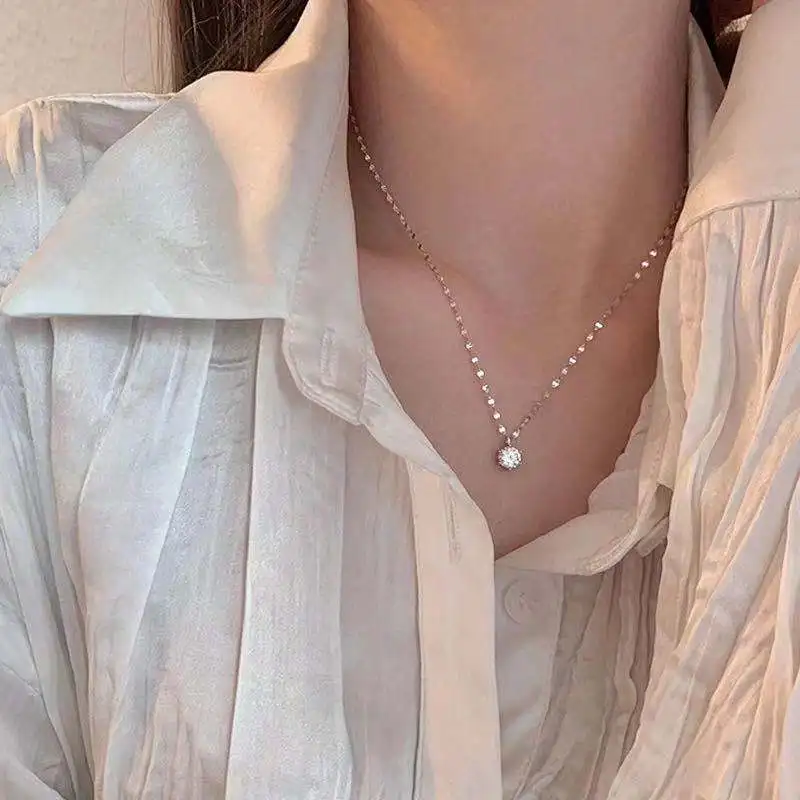 2022 New Inlaid Zircon Clavicle Chain Women's Fashion Simple Trend Necklace Girl Jewelry Birthday Gift
2022 New Inlaid Zircon Clavicle Chain Women's Fashion Simple Trend Necklace Girl Jewelry Birthday Gift