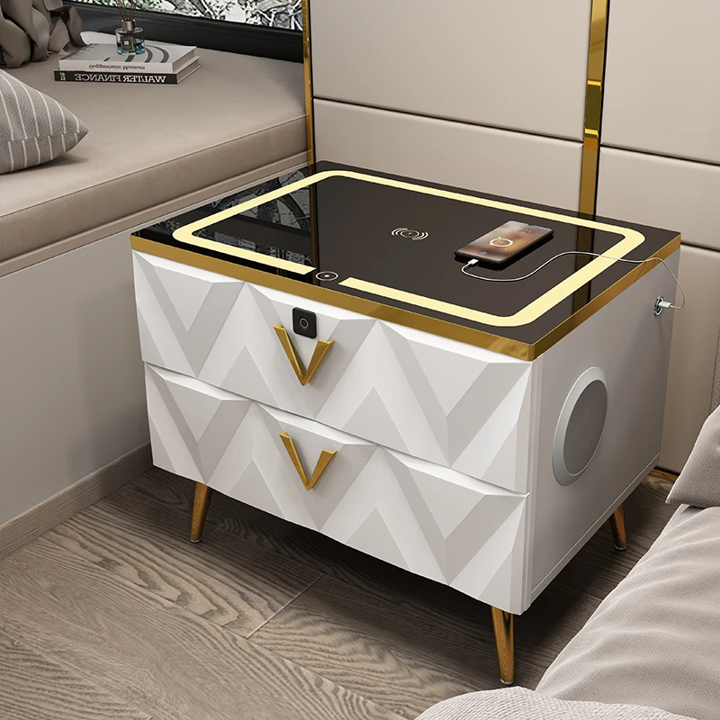 Modern Light Nightstand Drawer Charging Storage Usb Nightstand Wood Nightstand Multifunction Aesthetic Table De Chevet Furniture
Modern Light Nightstand Drawer Charging Storage Usb Nightstand Wood Nightstand Multifunction Aesthetic Table De Chevet Furniture