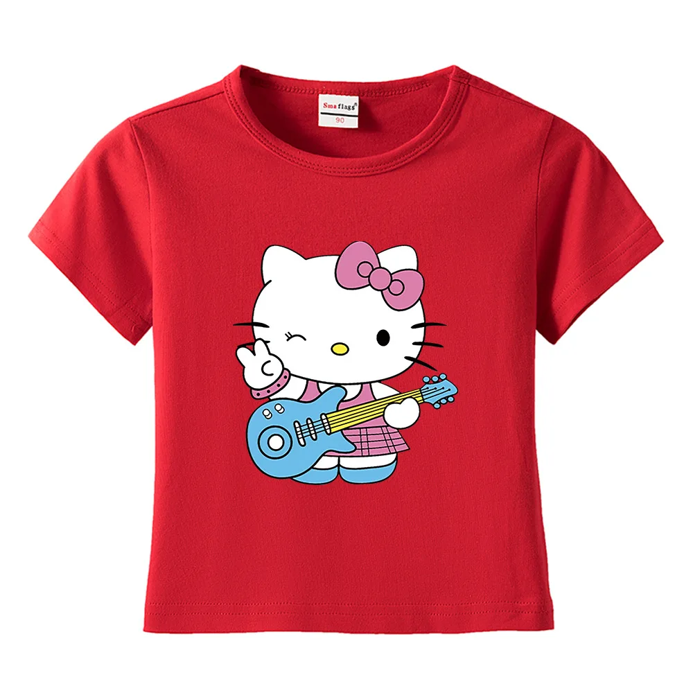 Детская футболка Hello Kitty с коротким рукавом Sanrio аниме детская одежда летняя хлопковая мягкая и удобная милый подарок
Детская футболка Hello Kitty с коротким рукавом Sanrio аниме детская одежда летняя хлопковая мягкая и удобная милый подарок