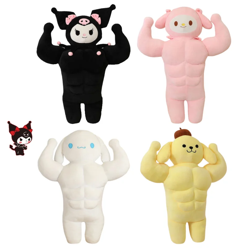 70Cm Muscle Figure Kuromi Melody Cinnamoroll Pom Pom Purin Plush Toy Doll Anime Funny Creative Soft Pillow Cushion Children Gift
70Cm Muscle Figure Kuromi Melody Cinnamoroll Pom Pom Purin Plush Toy Doll Anime Funny Creative Soft Pillow Cushion Children Gift