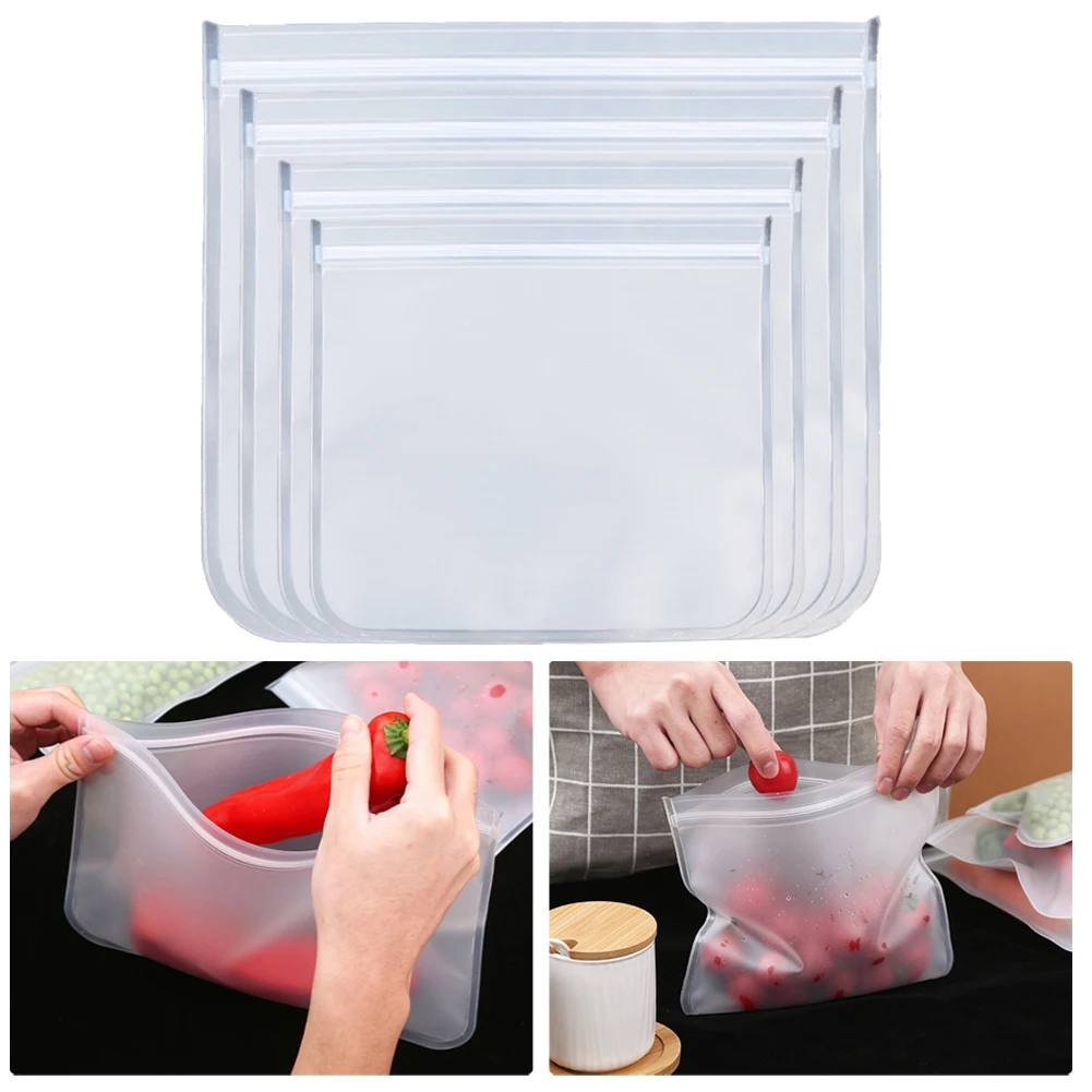 Thick Silicone Food Storage Bag EVA Food Fresh-keeping Bag Reusable Freezer Bag Leak Proof Sealed Bags Washable Fruits Bags
Thick Silicone Food Storage Bag EVA Food Fresh-keeping Bag Reusable Freezer Bag Leak Proof Sealed Bags Washable Fruits Bags