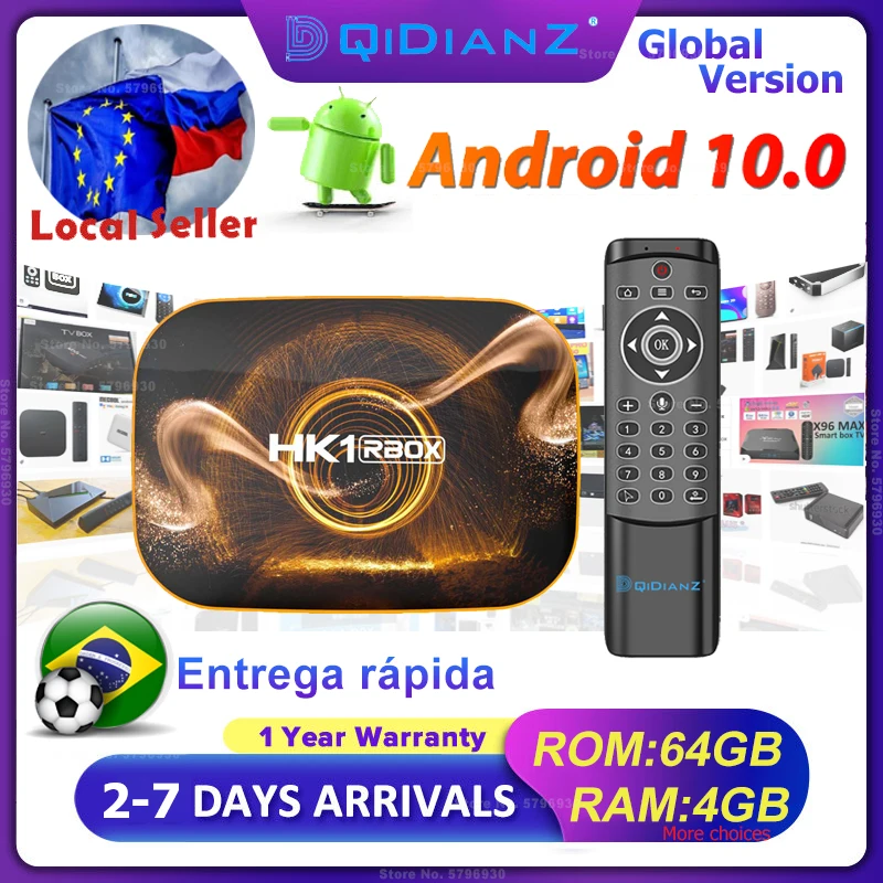Tv Box Android 10.0 HK1 RBOX R1 Smart TV Box 4GB 32/64GB RK3318 USB3.0 1080P H.265 4K 60fps Media Player Set Top Box 2022
Tv Box Android 10.0 HK1 RBOX R1 Smart TV Box 4GB 32/64GB RK3318 USB3.0 1080P H.265 4K 60fps Media Player Set Top Box 2022
