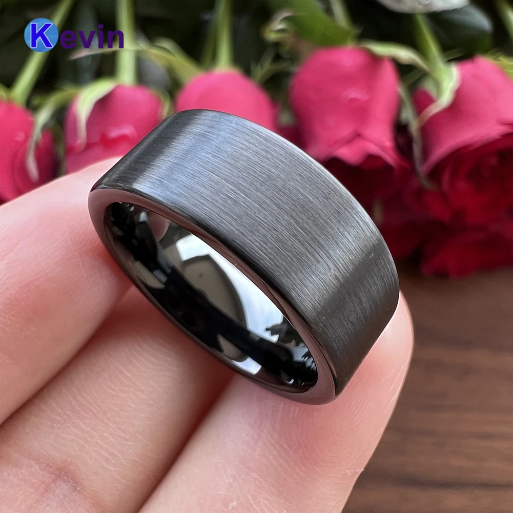 Classic Tungsten Wedding Band Black Engagement Ring 8MM For Men Women Pipe Cut Brushed Comfort Fit
Classic Tungsten Wedding Band Black Engagement Ring 8MM For Men Women Pipe Cut Brushed Comfort Fit
