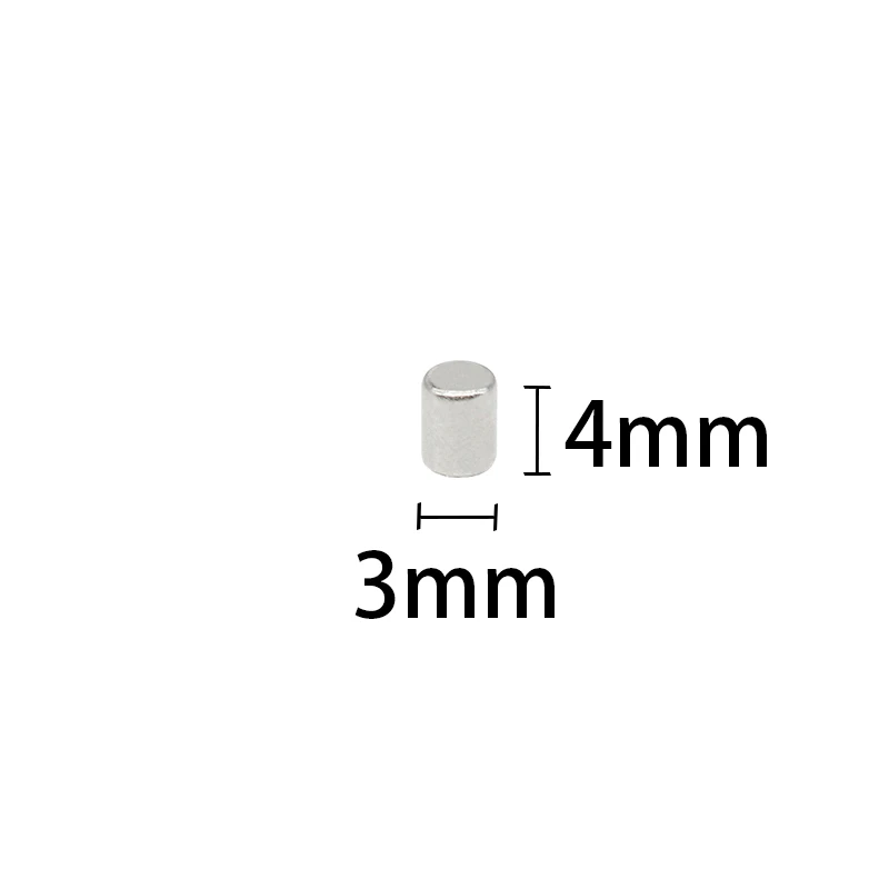 10-2000PCS 3x4mm Small Round Permanent Magnet N35 Disc Neodymium Magnet 3x4mm Strong Magnetic Magnet Strong Refrigerator Magnet
10-2000PCS 3x4mm Small Round Permanent Magnet N35 Disc Neodymium Magnet 3x4mm Strong Magnetic Magnet Strong Refrigerator Magnet
