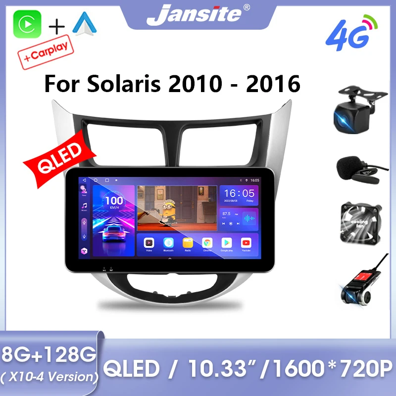 Jansite 10.33" 2 Din Android 11.0 Car Radio For Hyundai Solaris 1 2010-2016 QLED Floating Screen Multimedia Video Player Carplay
Jansite 10.33" 2 Din Android 11.0 Car Radio For Hyundai Solaris 1 2010-2016 QLED Floating Screen Multimedia Video Player Carplay
