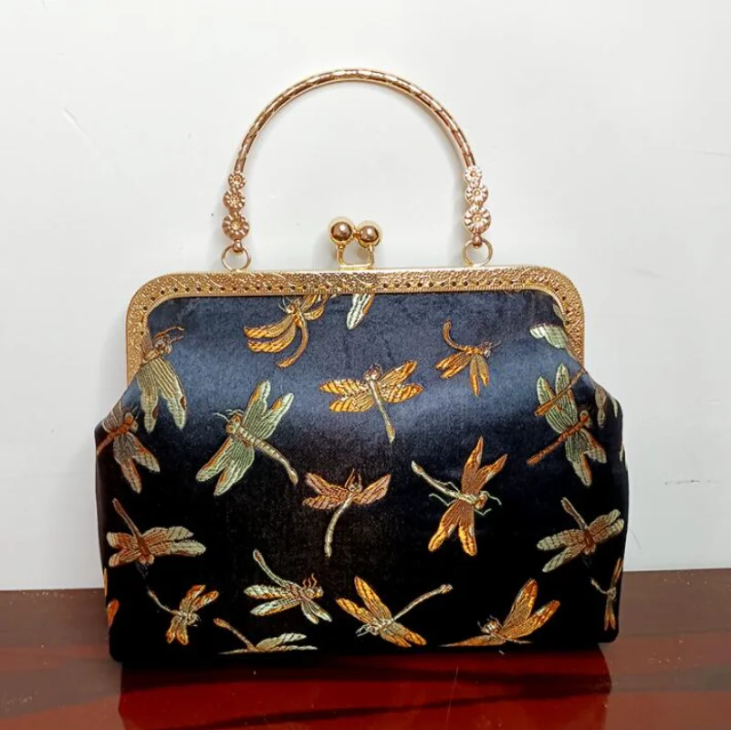 Vintage Embroidery Handbags for Women Designer Shell Bags Dragonfly Pattern Purse Small Chain Women Shoulder Crossbody Bag
Vintage Embroidery Handbags for Women Designer Shell Bags Dragonfly Pattern Purse Small Chain Women Shoulder Crossbody Bag