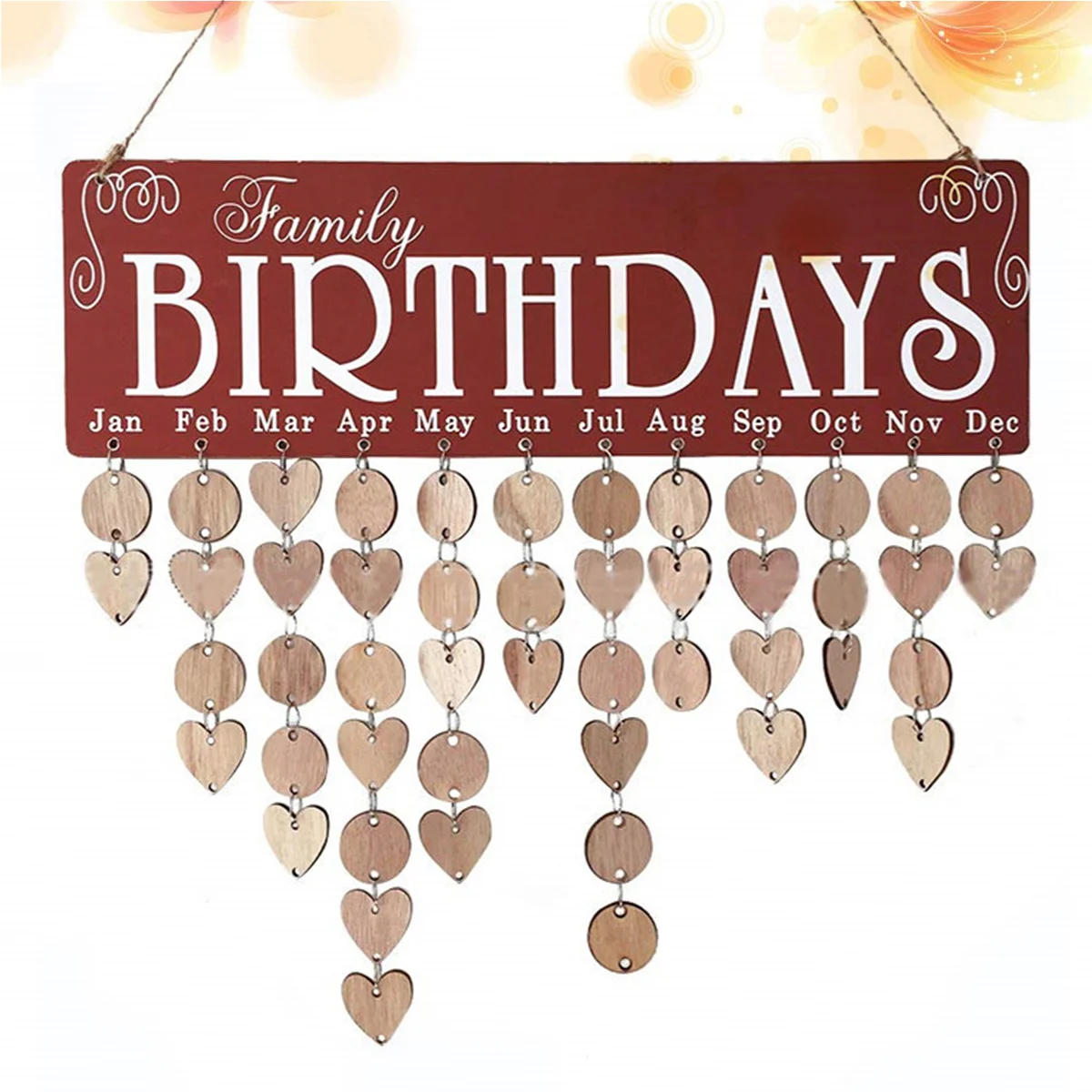 Calendar Wooden Birthday Family Board Hanging Reminder Calendars Home Pendant Colored Plaque Wall Diy Tree Bithday Advent
Calendar Wooden Birthday Family Board Hanging Reminder Calendars Home Pendant Colored Plaque Wall Diy Tree Bithday Advent