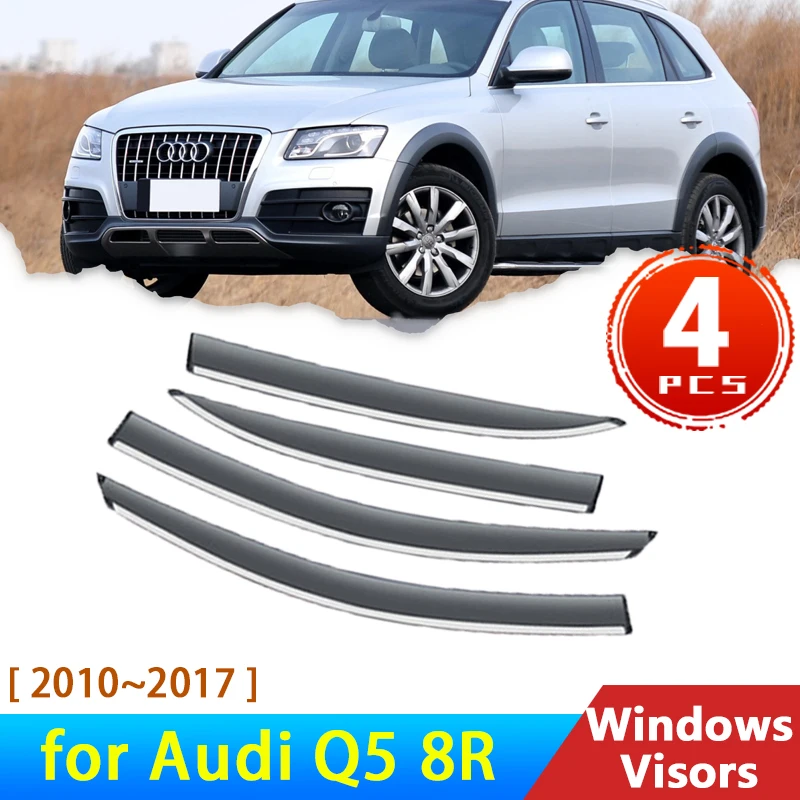 Дефлекторы для Audi Q5 8R 2010 ~ 2017 2015 2013, аксессуары, Автомобильные Боковые окна, козырьки от дождя, бровей, солнцезащитный козырек, защита от дыма
Дефлекторы для Audi Q5 8R 2010 ~ 2017 2015 2013, аксессуары, Автомобильные Боковые окна, козырьки от дождя, бровей, солнцезащитный козырек, защита от дыма