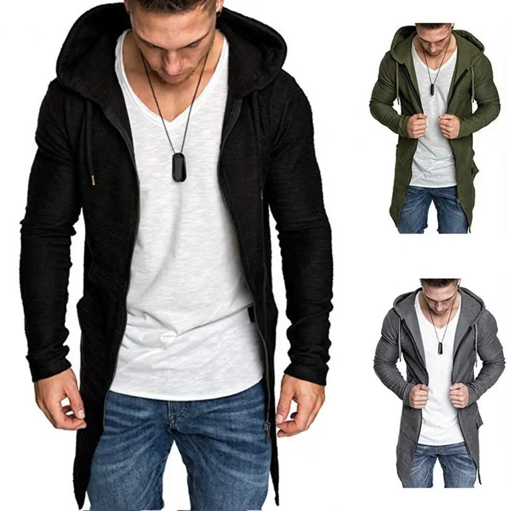 Simple For Coat Office Cardigan Temperament Slim Zipper Coat Hoodie Men Jacket Mid-length
Simple For Coat Office Cardigan Temperament Slim Zipper Coat Hoodie Men Jacket Mid-length