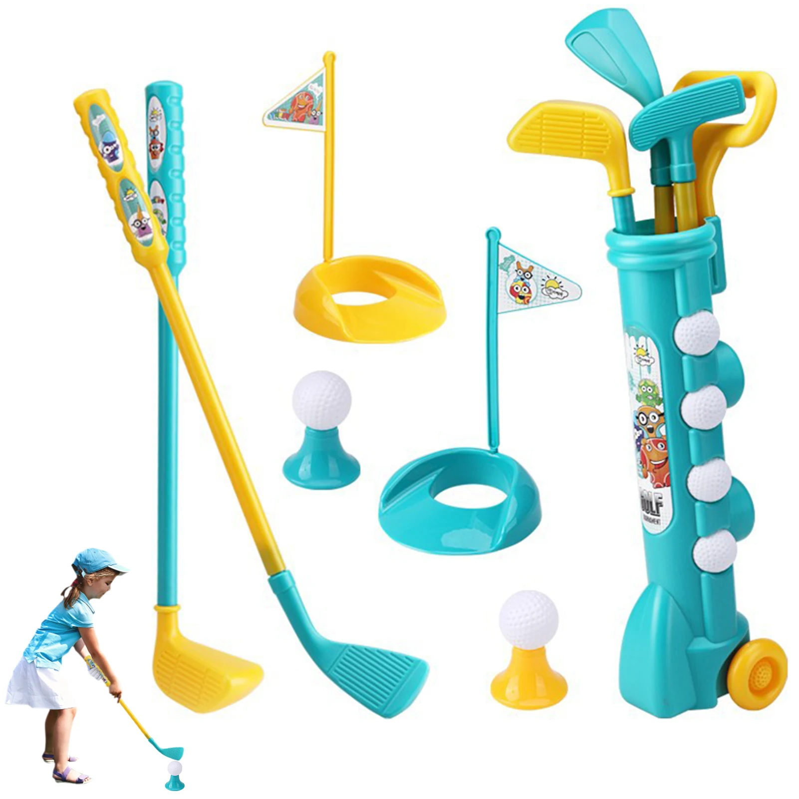 Toddler Golf Set Lovable Toddler Golf Clubs Set Cute Kids Golf Set With Lovable Sticker Decorations Kids Golf Club Set With 4
Toddler Golf Set Lovable Toddler Golf Clubs Set Cute Kids Golf Set With Lovable Sticker Decorations Kids Golf Club Set With 4