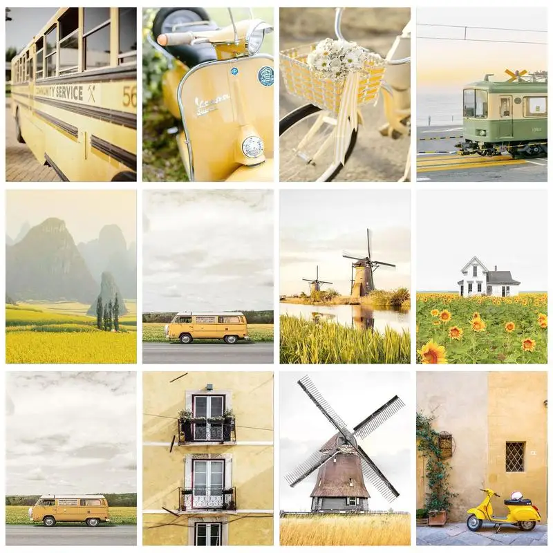 CHENISTORY 20x30cm Paint By Numbers Frame Yellow Landscape Flowers Bus Adults Crafts Art Supplies Home Decors Gift With Frame
CHENISTORY 20x30cm Paint By Numbers Frame Yellow Landscape Flowers Bus Adults Crafts Art Supplies Home Decors Gift With Frame