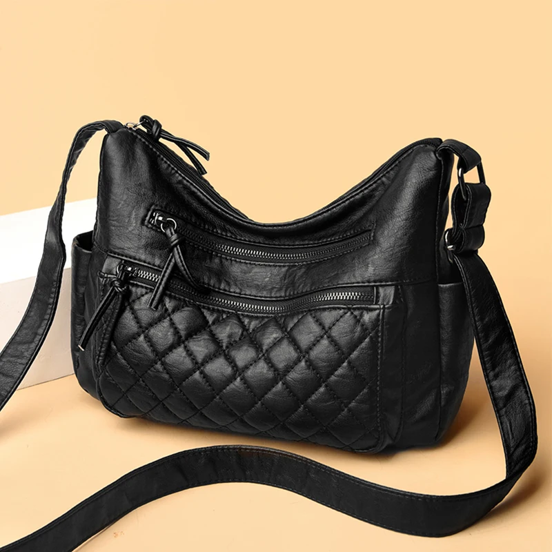 Women's Large Square Crossbody Bag Diamond Lattice Ladies Zipper Shoulder Bags Multi Pocket Washable Pu Leather Female Handbags
Women's Large Square Crossbody Bag Diamond Lattice Ladies Zipper Shoulder Bags Multi Pocket Washable Pu Leather Female Handbags