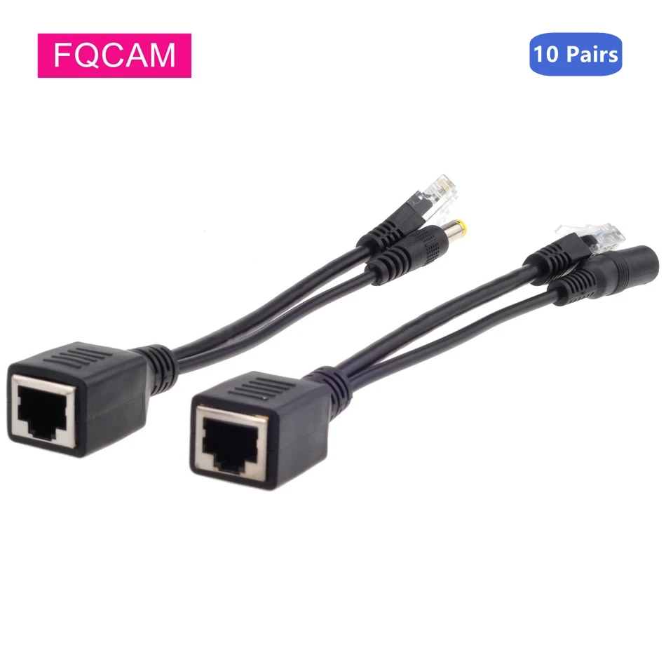 10 Pairs Passive POE Cable Power Over Ethernet Adapter POE Splitter RJ45 Injector Power Supply Module 12-48v For IP Camea
10 Pairs Passive POE Cable Power Over Ethernet Adapter POE Splitter RJ45 Injector Power Supply Module 12-48v For IP Camea
