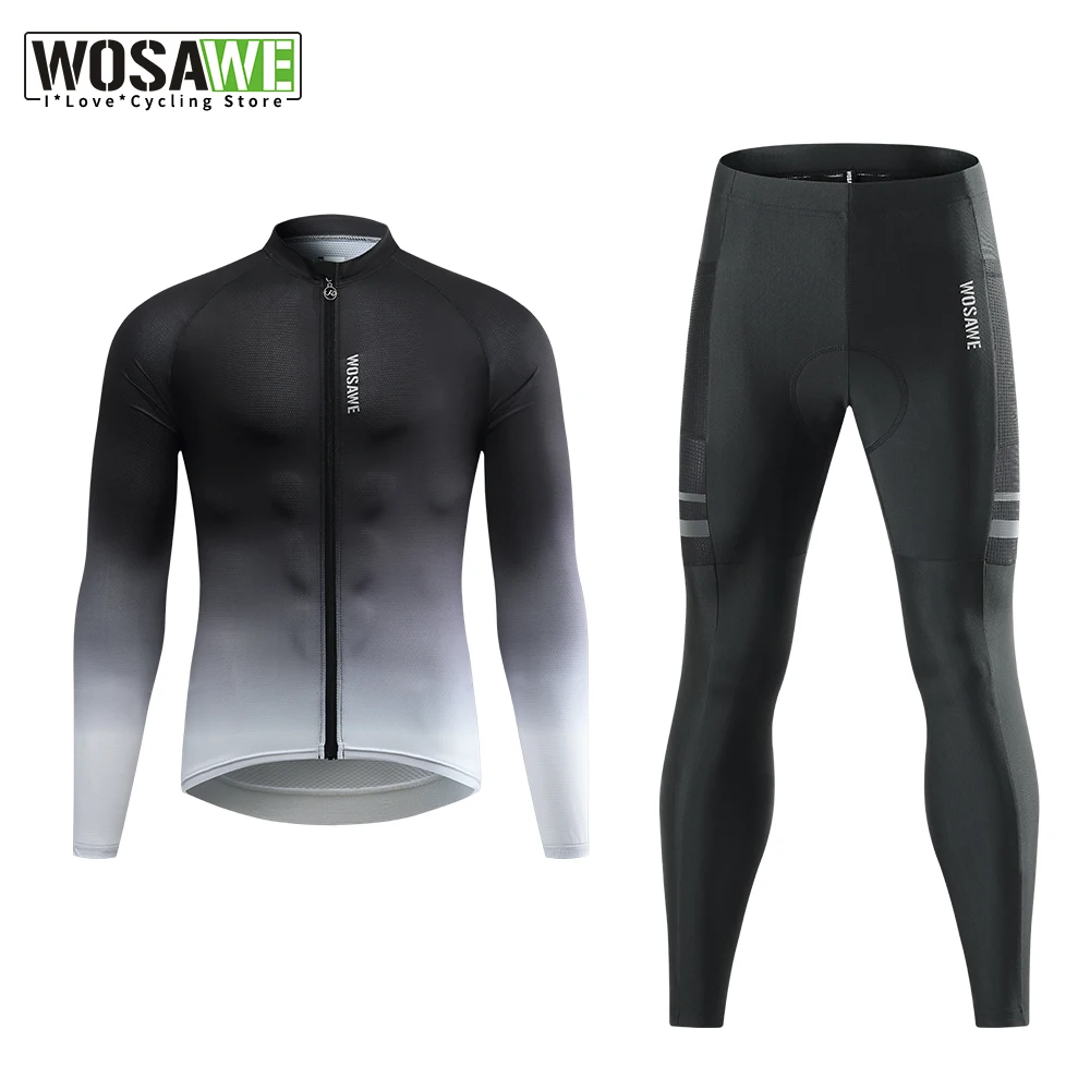 WOSAWE Pro Cycling Jersey Set Short Sleeve for Men Anti-UV Bike Cycling Jersey Set Bicycle Pro Team Summer Cycling Clothing
WOSAWE Pro Cycling Jersey Set Short Sleeve for Men Anti-UV Bike Cycling Jersey Set Bicycle Pro Team Summer Cycling Clothing