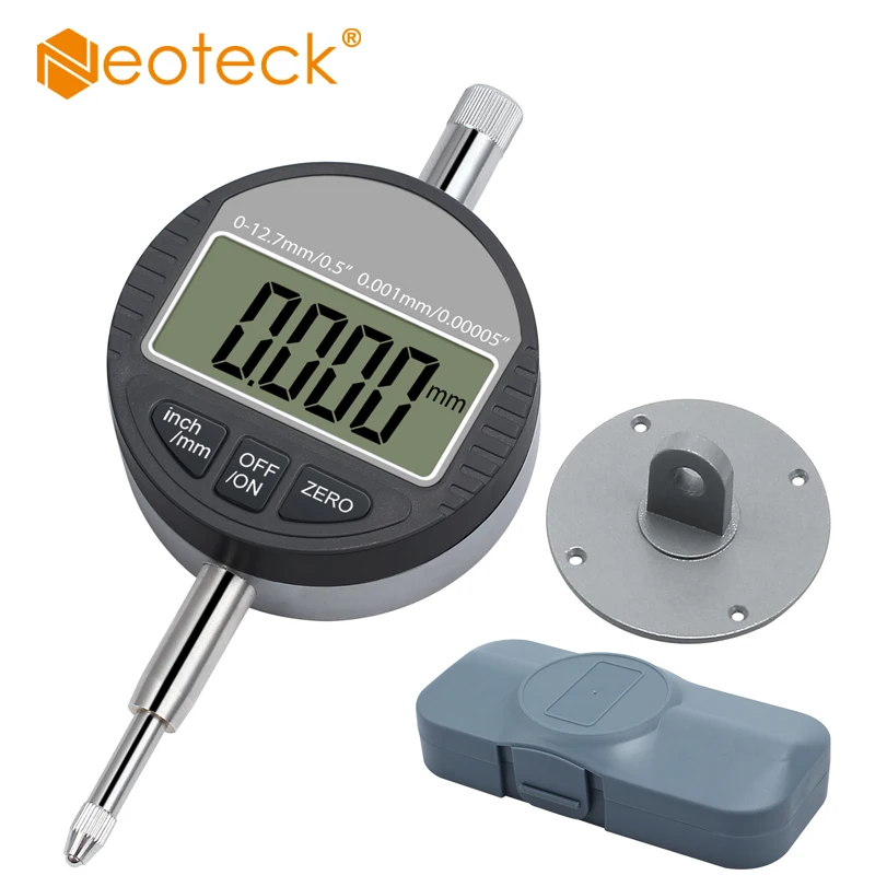 Цифровой циферблатный индикатор Neoteck DTI, диапазон 0-0,001 мм, 0,00005/12,7 дюйма
Цифровой циферблатный индикатор Neoteck DTI, диапазон 0-0,001 мм, 0,00005/12,7 дюйма