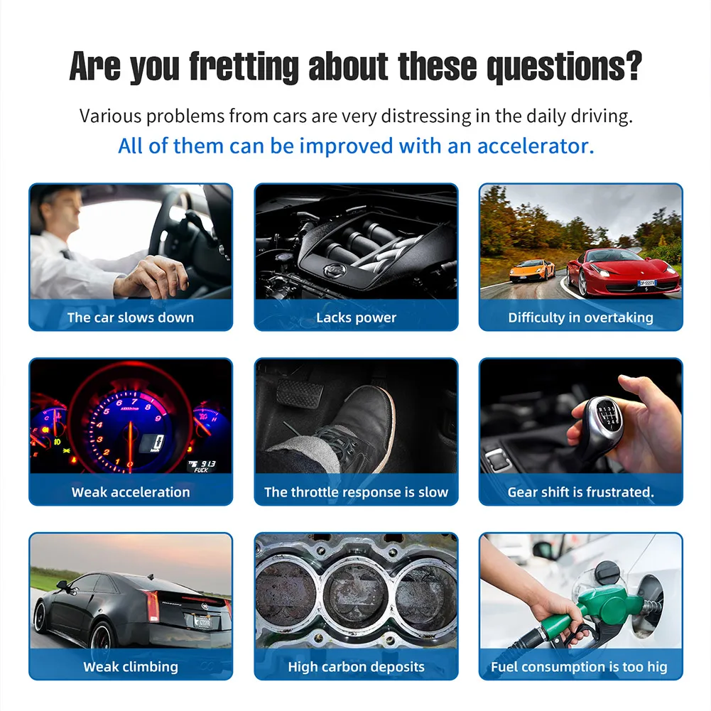 9 Speed 5 Modes Car Accelerator Controller Booster Electronic Accessories For Ford Racing Throttle Response Controller
9 Speed 5 Modes Car Accelerator Controller Booster Electronic Accessories For Ford Racing Throttle Response Controller