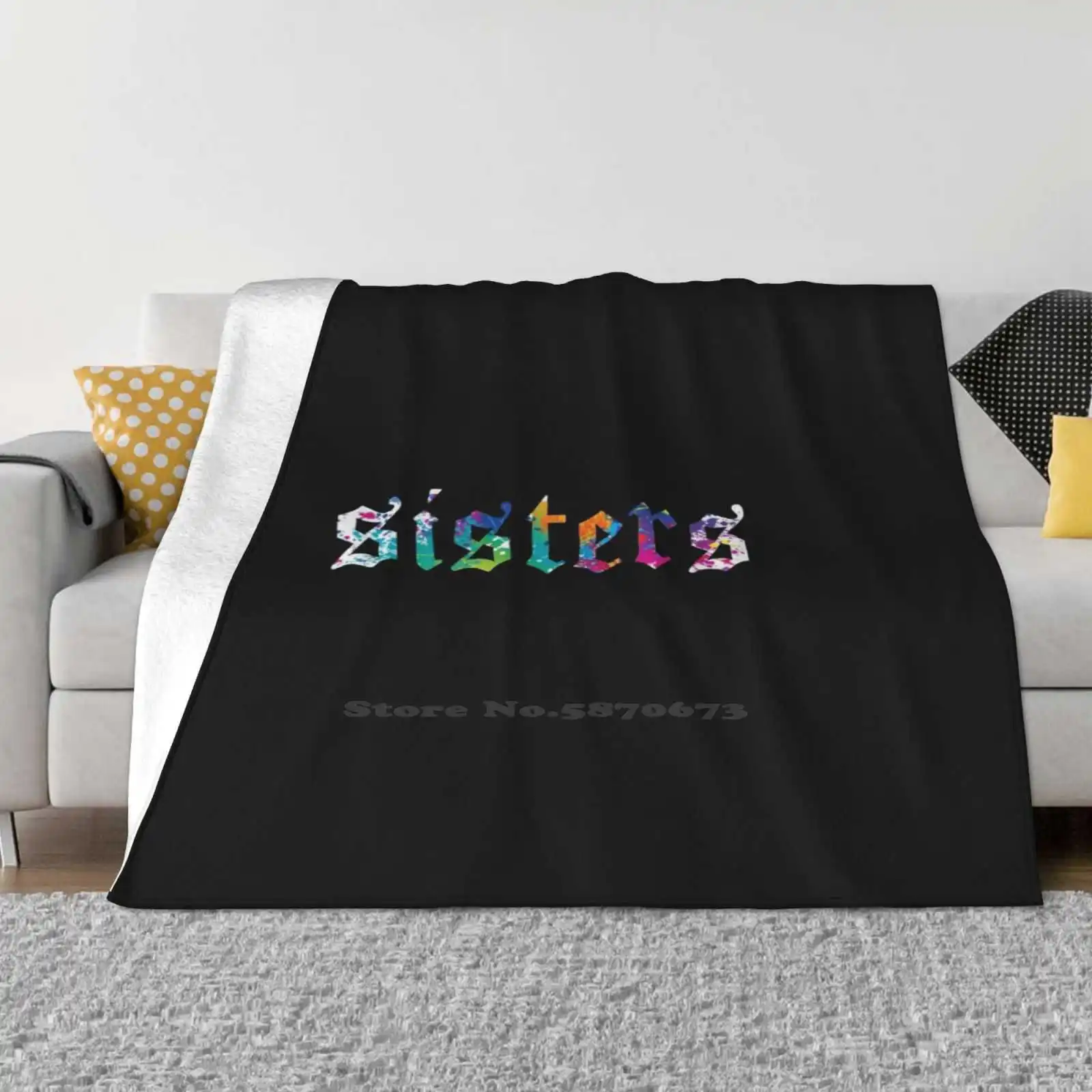 

James-Sister одеяло с рисунком брызг (черный) модное смешное мягкое одеяло в трендовом стиле красивый макияж Youtube