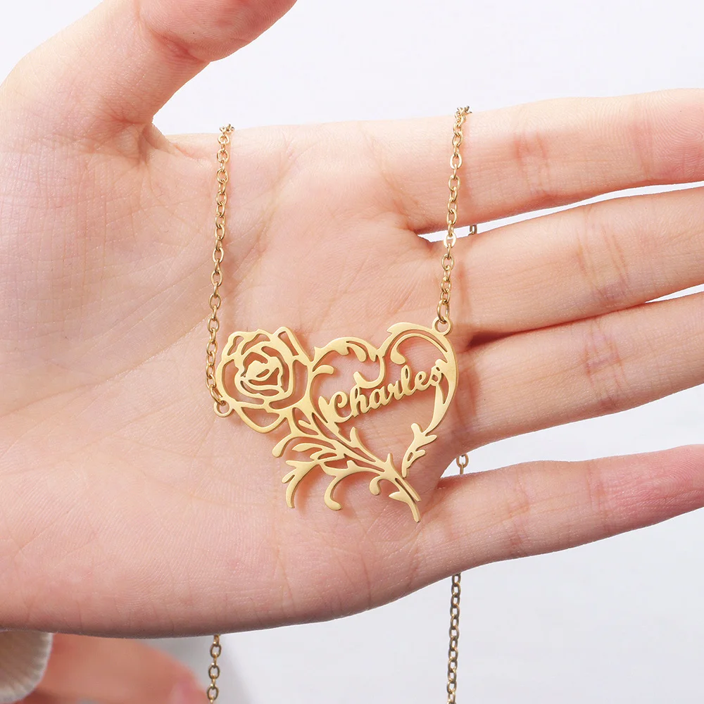 Ожерелье с именем на заказ с розовым сердцем, ожерелье-цепочка золотого цвета, ожерелье с табличкой из нержавеющей стали для женщин, подарок
Ожерелье с именем на заказ с розовым сердцем, ожерелье-цепочка золотого цвета, ожерелье с табличкой из нержавеющей стали для женщин, подарок