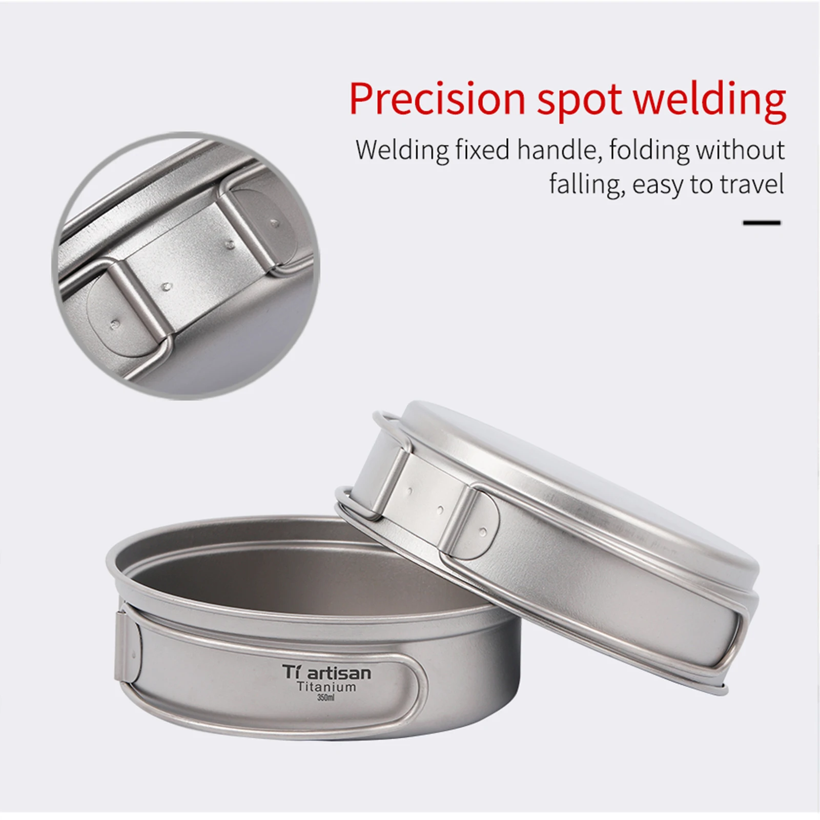 Titanium Camping Pan Lightweight Foldable Handles Healthy Cooking Anti-Rust Camping Equipment For Outdoor Activities
Titanium Camping Pan Lightweight Foldable Handles Healthy Cooking Anti-Rust Camping Equipment For Outdoor Activities
