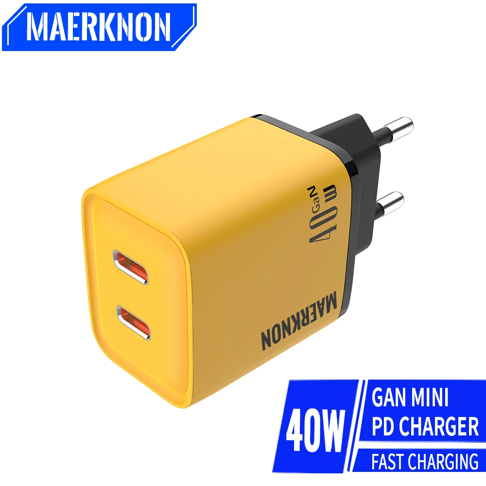 Maerknon 40W Type C Charger Dual Ports PD Chargers For iPhone 14 13 12 Pro Max Samsung Xiaomi Realme Oneplus Mobile Phone Charge 
Maerknon 40W Type C Charger Dual Ports PD Chargers For iPhone 14 13 12 Pro Max Samsung Xiaomi Realme Oneplus Mobile Phone Charge