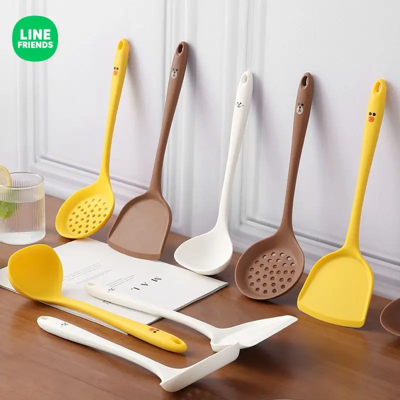 Line Friends Kawaii Cony Brown Silicone Rice Spoon Cooking Spatula Set Cartoon Non-Stick Pan Kitchen Spoon Spoon Strainer
Line Friends Kawaii Cony Brown Silicone Rice Spoon Cooking Spatula Set Cartoon Non-Stick Pan Kitchen Spoon Spoon Strainer
